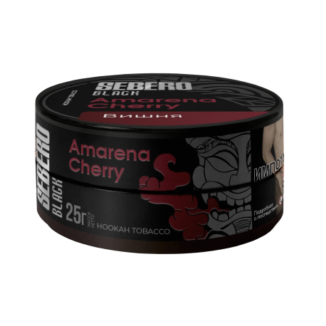 Табак для кальяна SEBERO Black - Amarena cherry (Вишня) 25 гр     НОВИНКА 07 2026