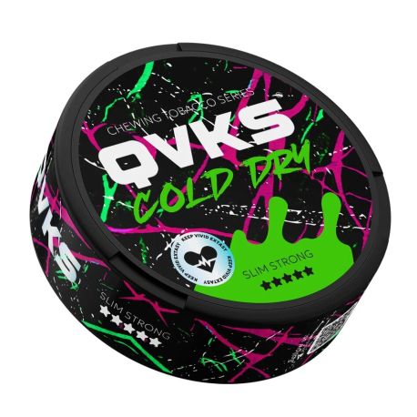 Жевательный табак QVKS SLIM STRONG - COLD DRY   НОВИНКА 07 2025