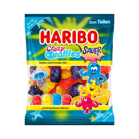 Мармелад Haribo Limited Crazy Quallies 160гр (36шт в уп) Германия