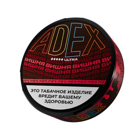 Жевательный табак ADEX - ВИШНЯ стронг МИНИ 8гр 30 паучей   НОВИНКА 12 2025