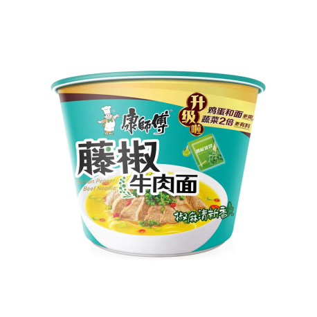 Лапша быстрого приготовления KangShiFu вкус сычуаньского перца и говядины 110 гр (12шт в упак)