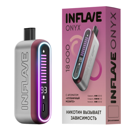 Одноразовая ЭС INFLAVE ONYX - Клубничный мохито (м)