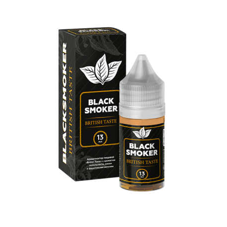 Ароматизатор Black Smoker TOBACCO - BRITISH TASTE (пепельность, виски и фруктовые нотки) 13мл