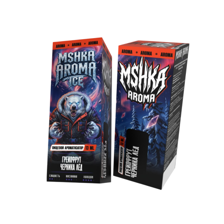 Ароматизатор MSHK AROMA ICE - Грейпфрут черника лёд 13 мл